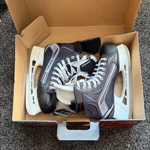 Bauer Vapor X300, Black and White Ice Hockey Skates, worn one time.